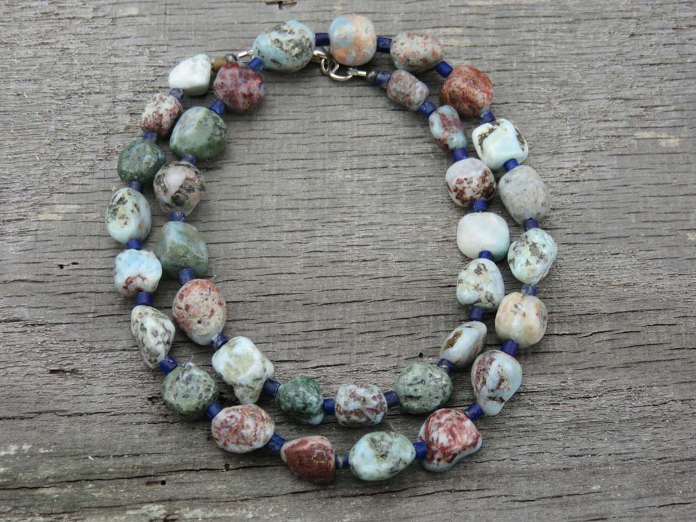 Larimar and Lapis Necklace